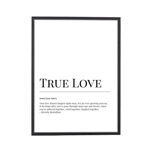True Love Dictionary Art Print