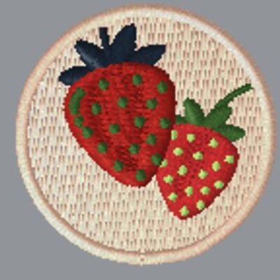 Blumen-/Obst-Sammlung - Erdbeeren