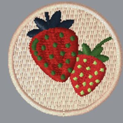 Blumen-/Obst-Sammlung - Erdbeeren