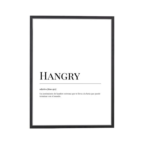 Hangry Dictionary Art Print