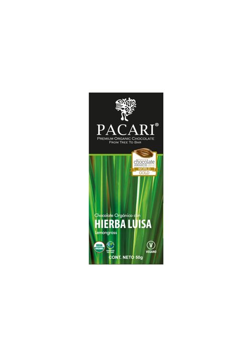 Verveine citronnée Chocolat Paccari Noir Bio 50gr