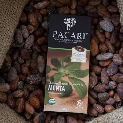 Menthe Andine Chocolat Paccari Noir Bio 50gr