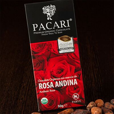 Rosas de Chocolate Negro Paccari Bio 50gr