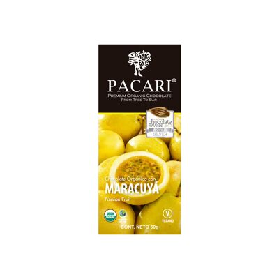 Passionsfrucht Paccari Dunkle Schokolade Bio 50gr