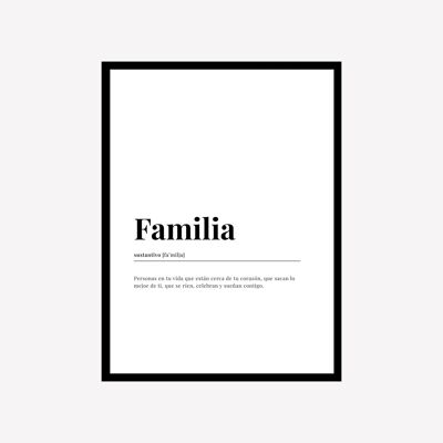Familia Dictionary Art Print