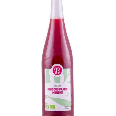 Bio-Hibiskus-Erdbeer-Minze-Aufguss – 74 cl, ideal für Ostern