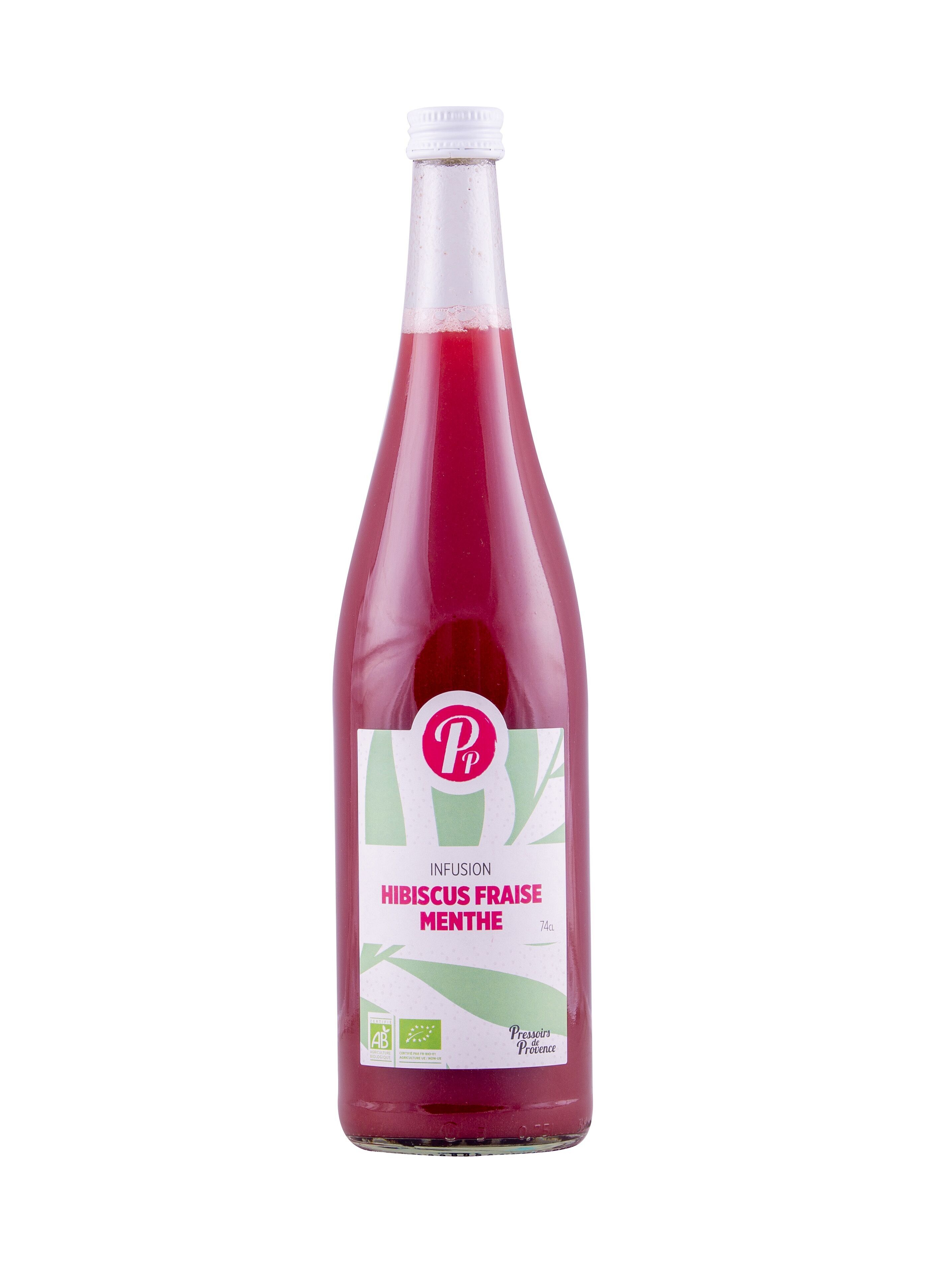 Infuso biologico ibisco fragola e menta - 74cl - E450