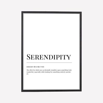 Serendipity Wörterbuch Kunstdruck
