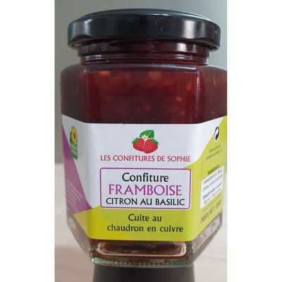 confiture de framboise citron basilic