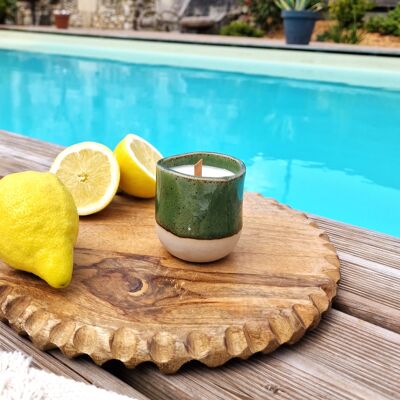 Citronella scented candle - 160g - Green
