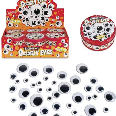 Urgence Googly Eyes in Tin - 20 paires d'yeux