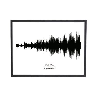 Song Wave Piano Man Art Print