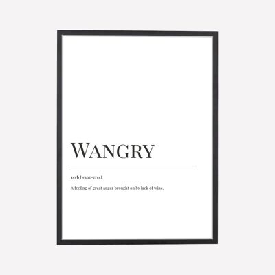 Wangry Wörterbuch Kunstdruck
