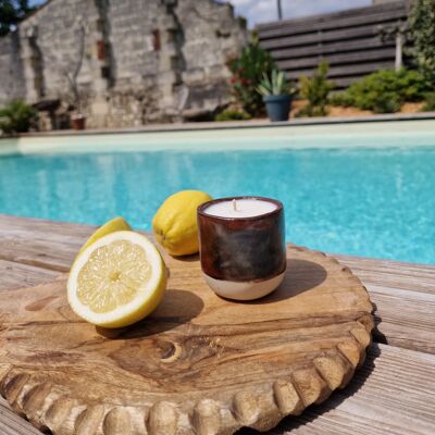 Citronella scented candle - 160g - Red