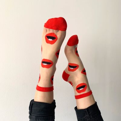 Fancy mouth socks - Maryline