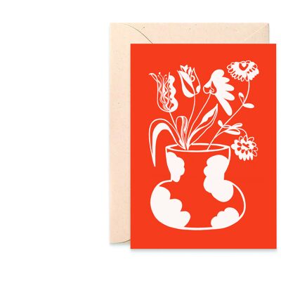 Carte 'Orange Flowers'