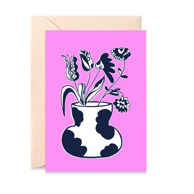 Carte 'Pink Flowers'