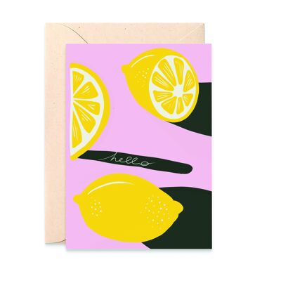 Card 'Hello Lemons'