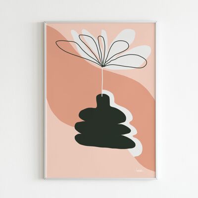 Poster 'Peach Vase'