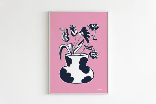 Affiche 'Pink Flowers'