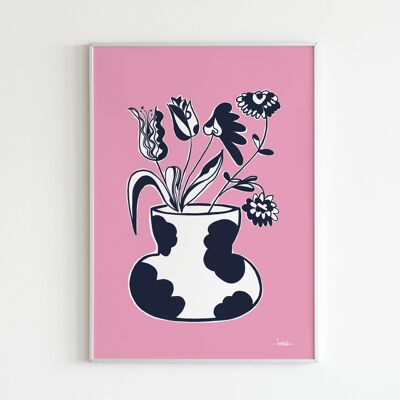 Poster 'Pink Flowers'