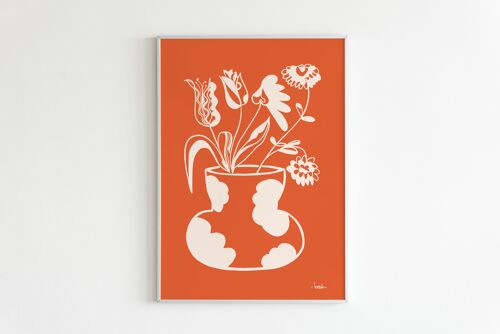 Affiche 'Orange Flowers'