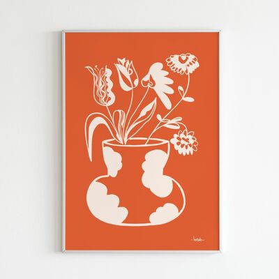 Poster 'Orange Flowers'