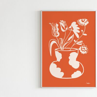 Poster 'Orange Flowers'
