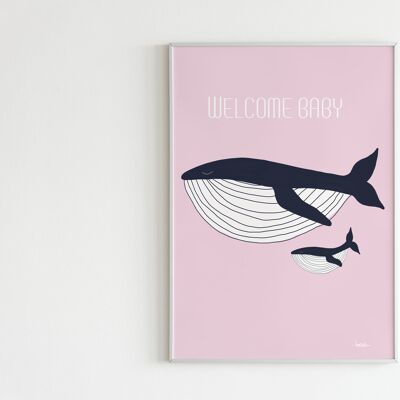 "Willkommen Baby"-Plakat