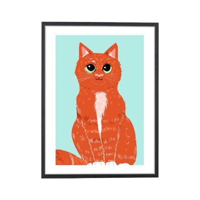 Cat Mint Art Print