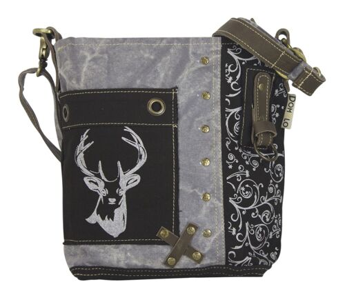 Domelo Trachtentasche Dirndl Tasche Umhängetasche Oktoberfest Kleine Crossbody Bag aus Canvas