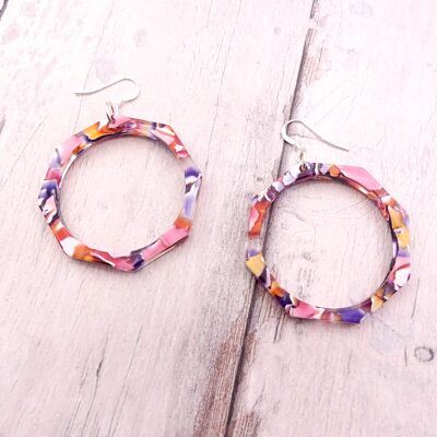 Boucles oreilles AA ronde