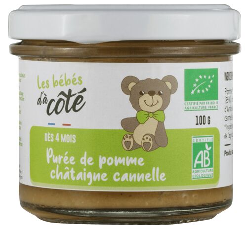 Purée de Pomme châtaigne cannelle