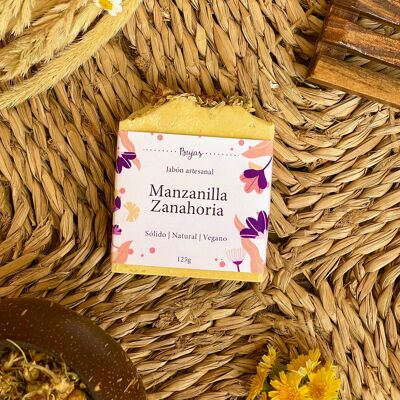 Jabón natural y vegano de Manzanilla y Zanahoria