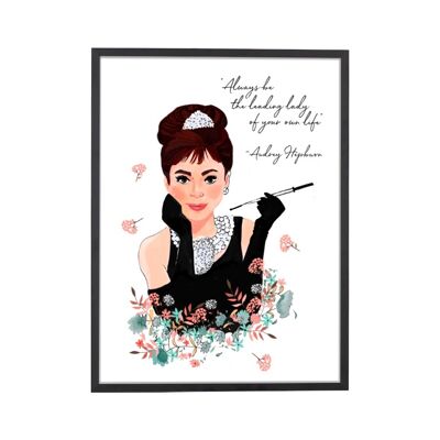 Stampa artistica di Audrey Hepburn