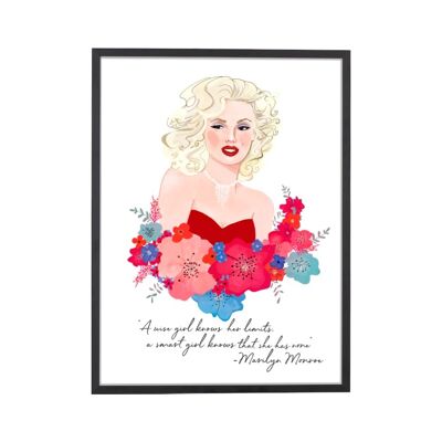 Stampa artistica di Marilyn Monroe