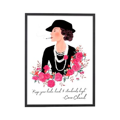 Coco Chanel-Kunstdruck