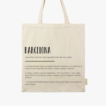 Dictionnaire de Barcelone Tote bag