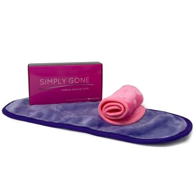 Makeup Remover Cloths 2 Pack Purple & Pink