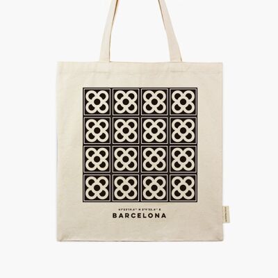 Sac fourre-tout à carreaux de Barcelone