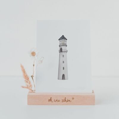 Watercolor card lighthouse (PU = 10 pieces)