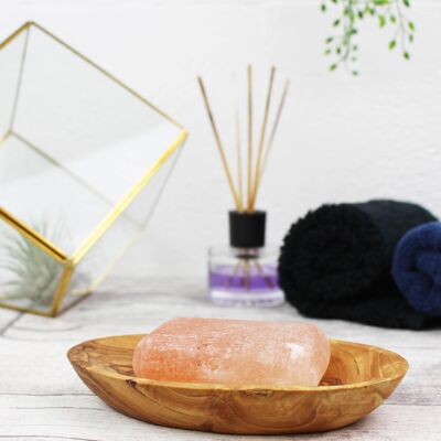 Salt stone from salt crystal Sauna, deodorant & energy