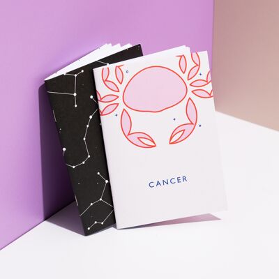 Ensemble de carnet de cancer | Zodiaque | Constellation