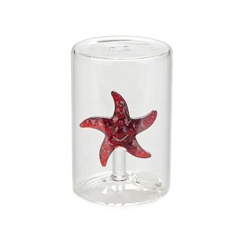 Salière- Salière, Atlantis Starfish, rouge, verre 1