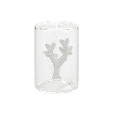 Salière Salt Shaker,Atlantis Coral,white,glass