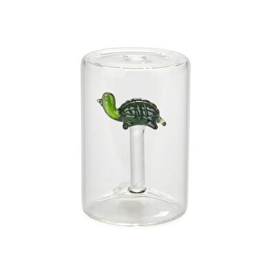 Salero,Atlantis Turtle,verde,vidrio
