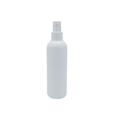 EVEREST BOTTLE - WHITE OPAQUE PET PLASTIC - 200ml - WHITE CREAM PUMP