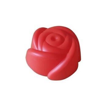 MOULE - SILICONE ROUGE - FORME ROSE - FABRICATION SAVON - DIY 6