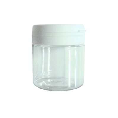 MONT BLANC JAR - CLEAR PLASTIC JAR - 50 ML