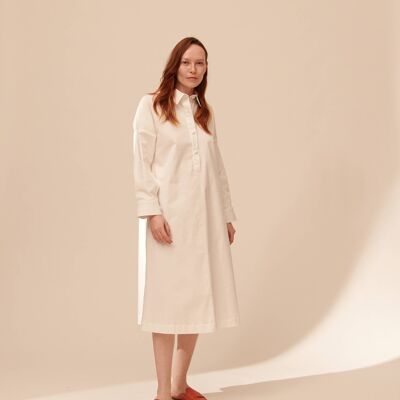 Y142 CHEMISIER LONG SHIRT DRESS Black